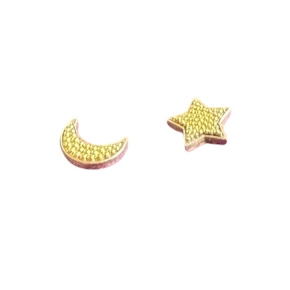 LAGOS Gold and Silver Star and Moon Earrings - Picture 7 of 8